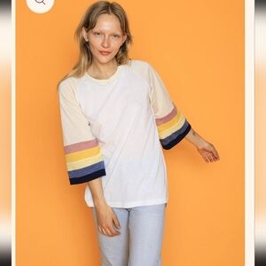 Camp Collection X Free People Yellowstone Tee Retro Raglan Sleeve Size Medium